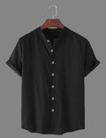TRYTHIS Cotton Solid Half Sleeves Polo Neck Mens Shirt LIMITED EDITION