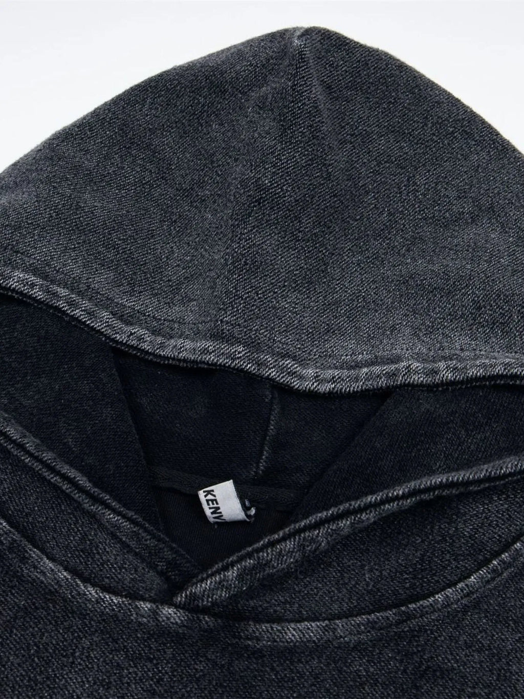 Men's Floral Embroidered Washed Hoodie