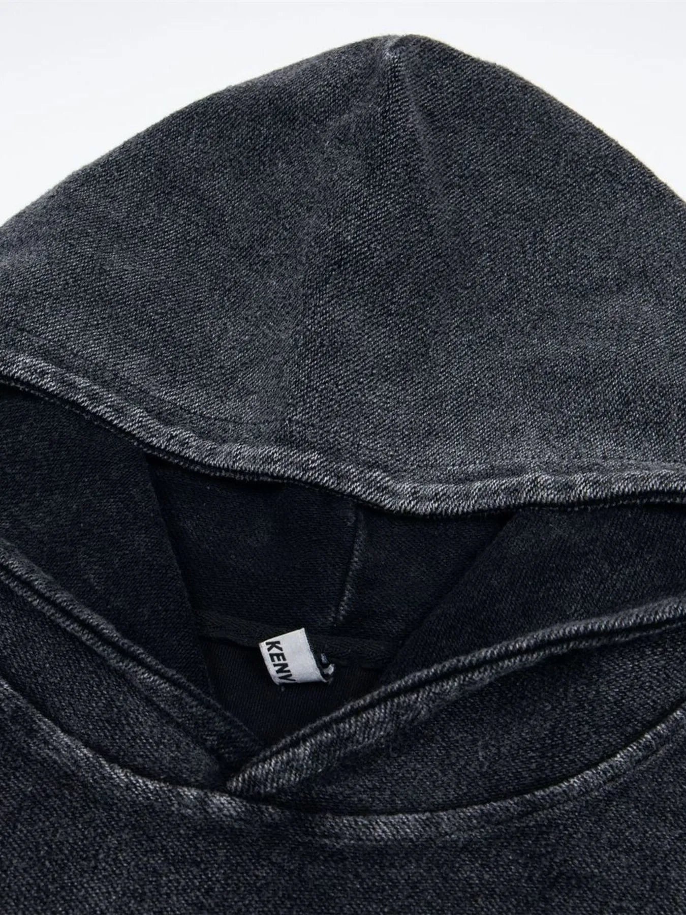 Men's Floral Embroidered Washed Hoodie